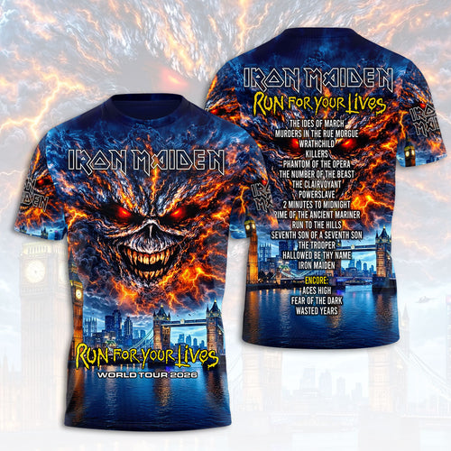 Iron Maiden 2026 World Tour 3D Apparel – HOATT18583