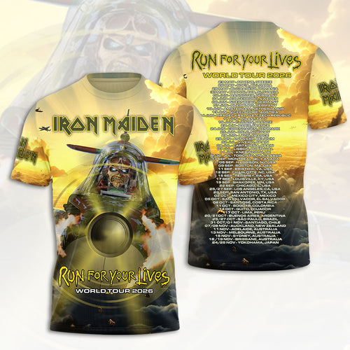Iron Maiden 2026 World Tour 3D Apparel – HOATT18585