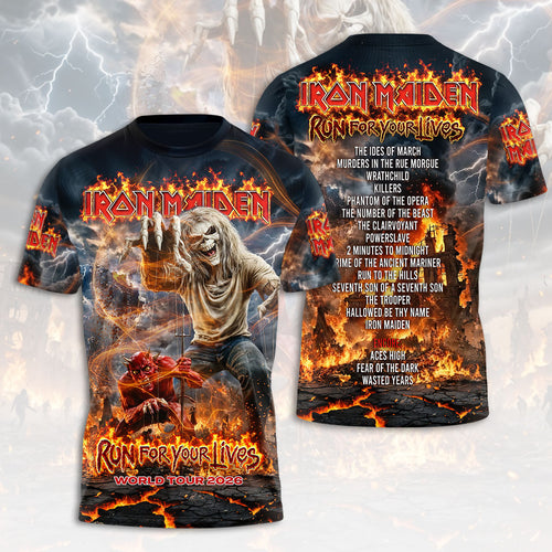 Iron Maiden 2026 World Tour 3D Apparel – HOATT18760