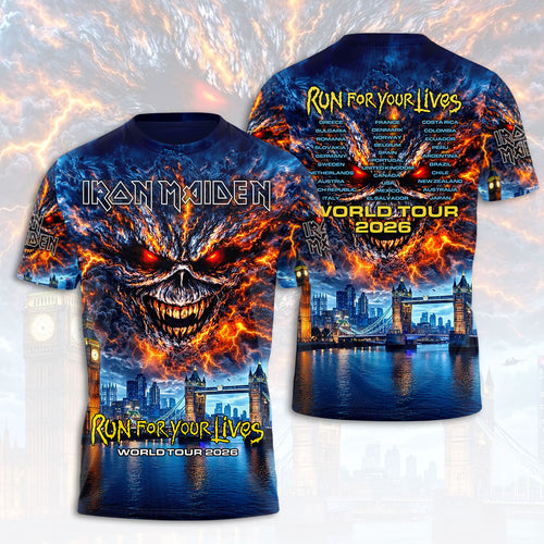 Iron Maiden 2026 World Tour 3D Apparel – HOATT18821