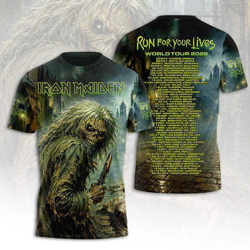 Iron Maiden 2026 World Tour 3D Apparel – HOATT19030