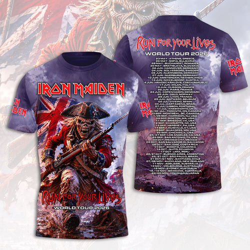 Iron Maiden 2026 World Tour 3D Apparel – HOATT19271
