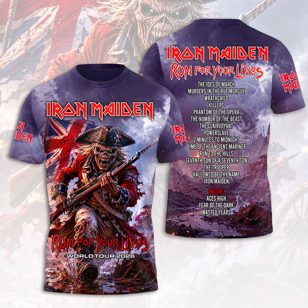 Iron Maiden 2026 World Tour 3D Apparel – HOATT19272