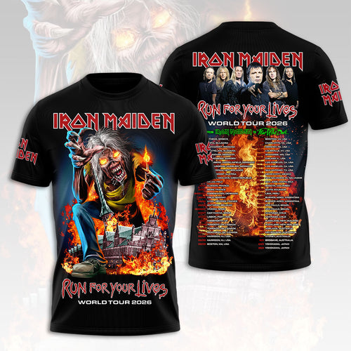 Iron Maiden 2026 World Tour 3D Apparel – HOATT19276