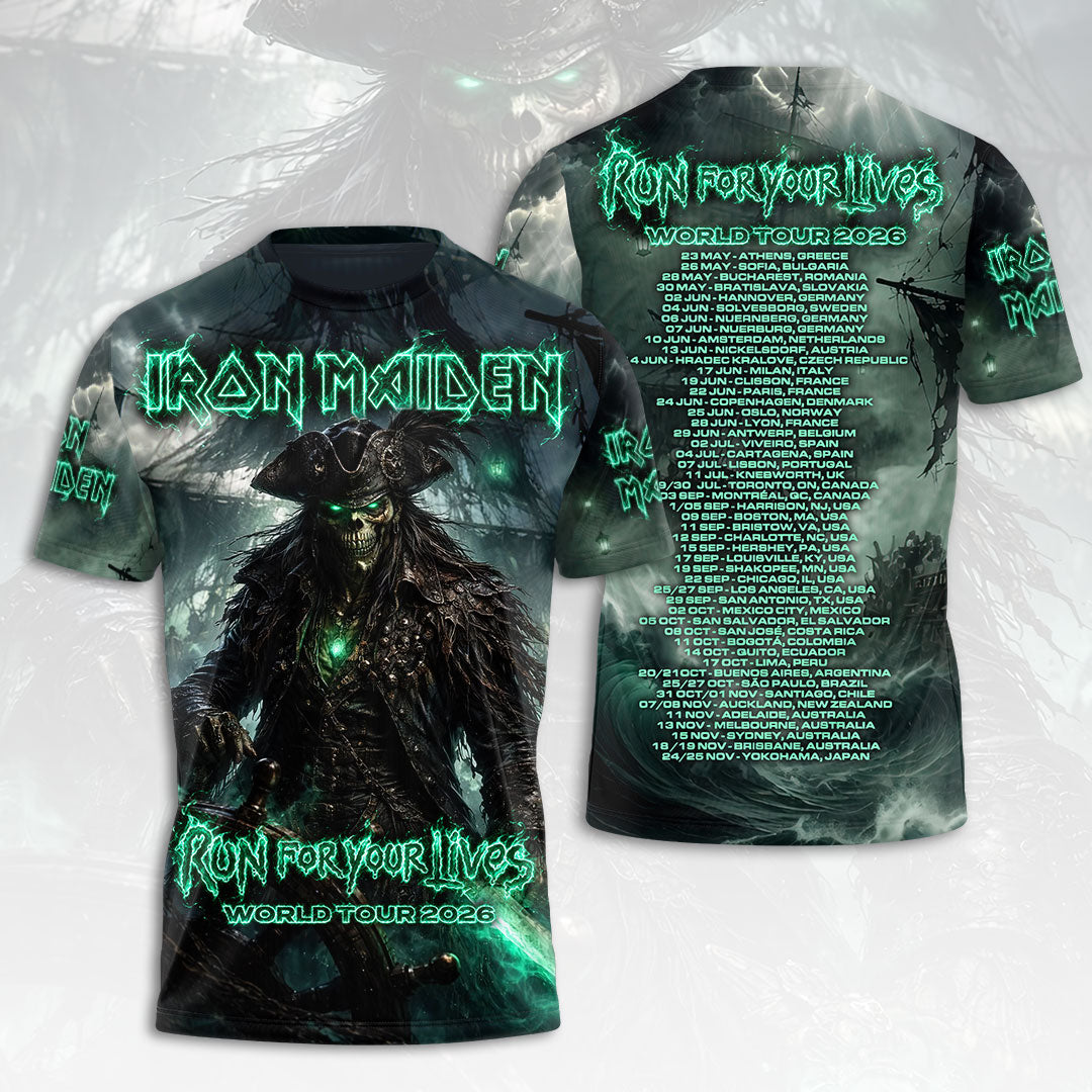Iron Maiden 2026 World Tour 3D Apparel – HOATT19277