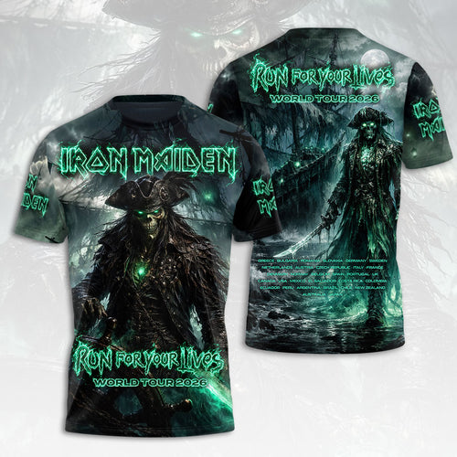 Iron Maiden 2026 World Tour 3D Apparel – HOATT19278