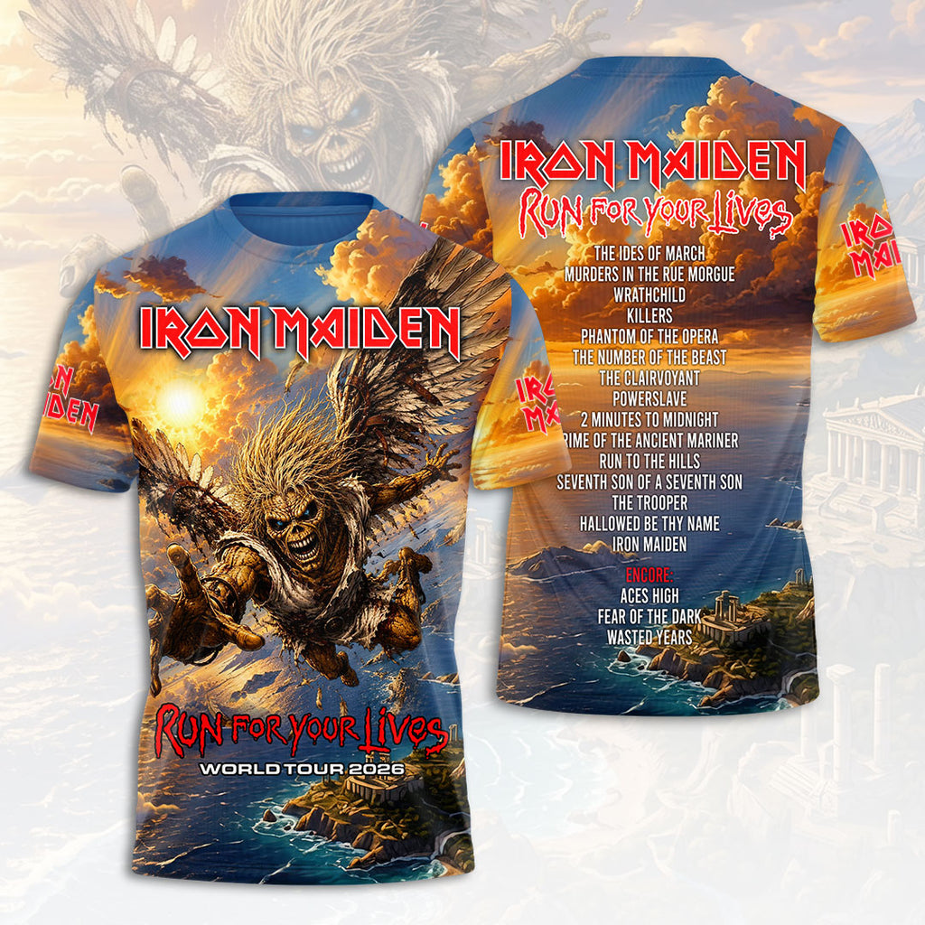 Iron Maiden 2026 World Tour 3D Apparel – HOATT19322