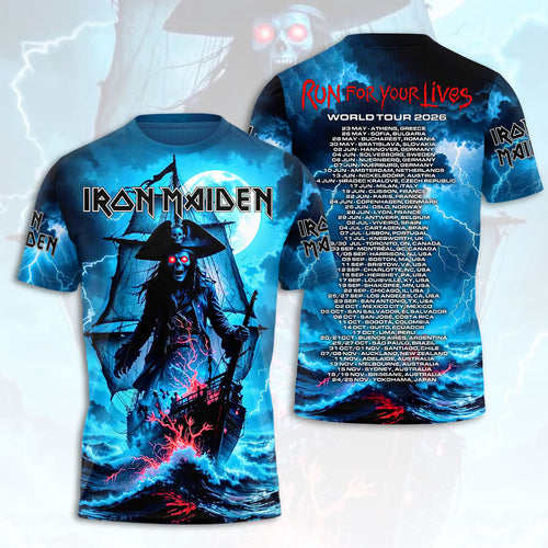 Iron Maiden 2026 World Tour 3D Apparel – HOATT19328