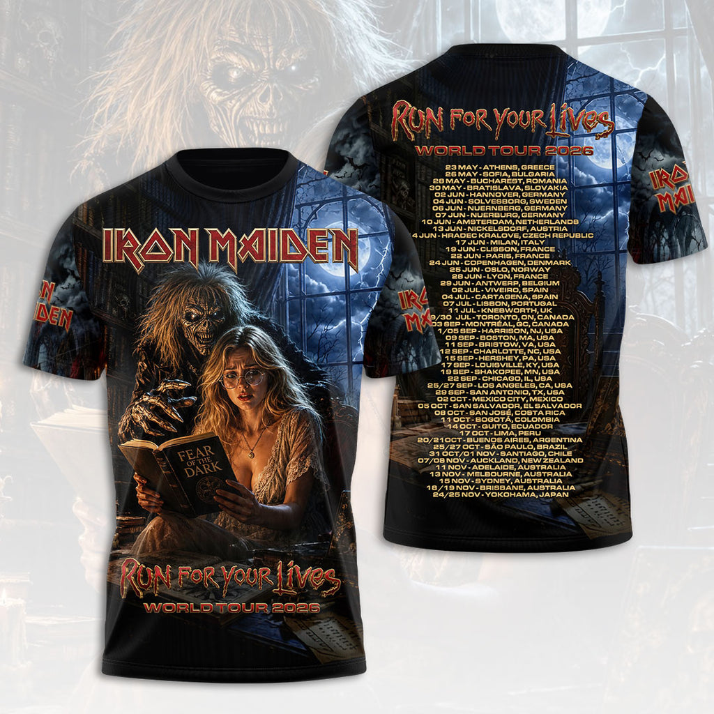 Iron Maiden 2026 World Tour 3D Apparel – HOATT19451