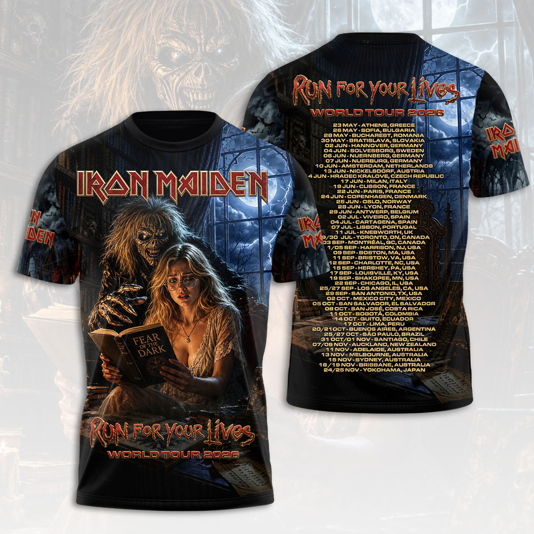 Iron Maiden 2026 World Tour 3D Apparel – HOATT19451