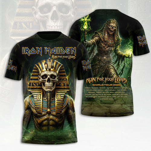 Iron Maiden 2026 World Tour 3D Apparel – HOATT19493