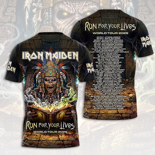 Iron Maiden 2026 World Tour 3D Apparel – HOATT19750