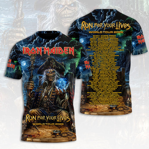 Iron Maiden 2026 World Tour 3D Apparel – HOATT19824