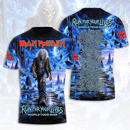 Iron Maiden 2026 World Tour 3D Apparel – HOATT21689