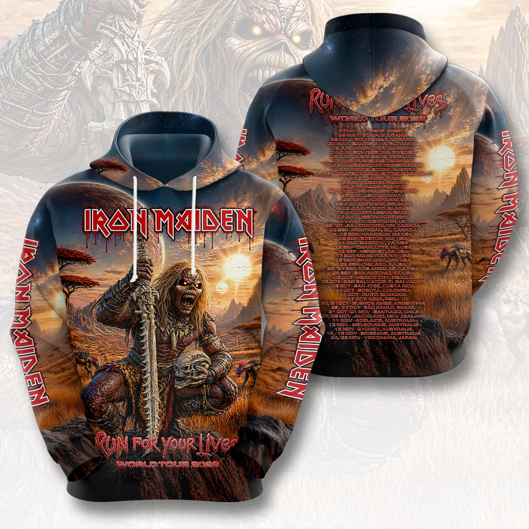 Iron Maiden 2026 World Tour 3D Apparel – HOATT19709