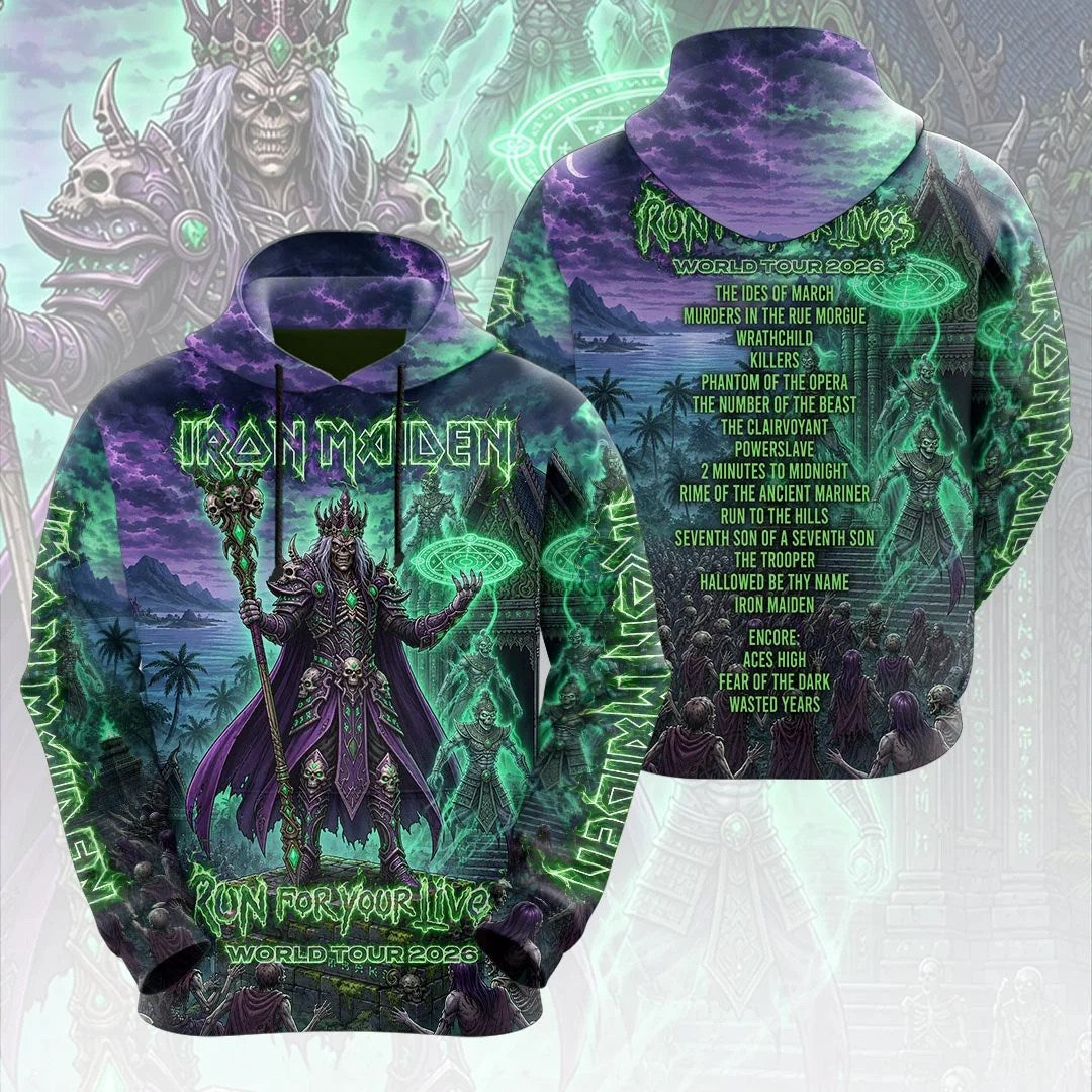 Iron Maiden 2026 World Tour 3D Apparel – HOATT21341