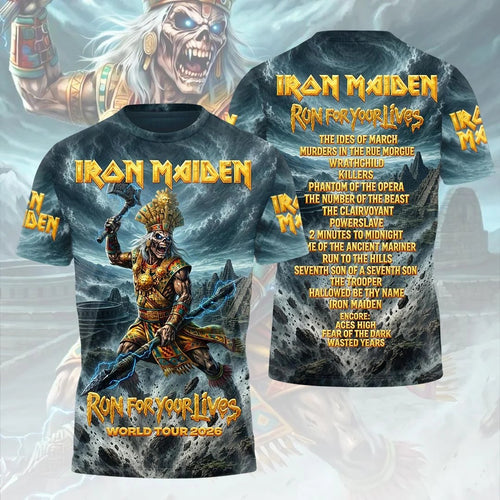 Iron Maiden 2026 World Tour 3D Apparel – HOATT21323