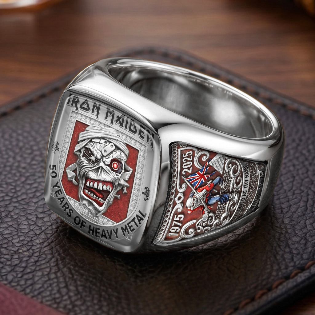 Iron Maiden 3D Engraved Ring – TMTHU7304