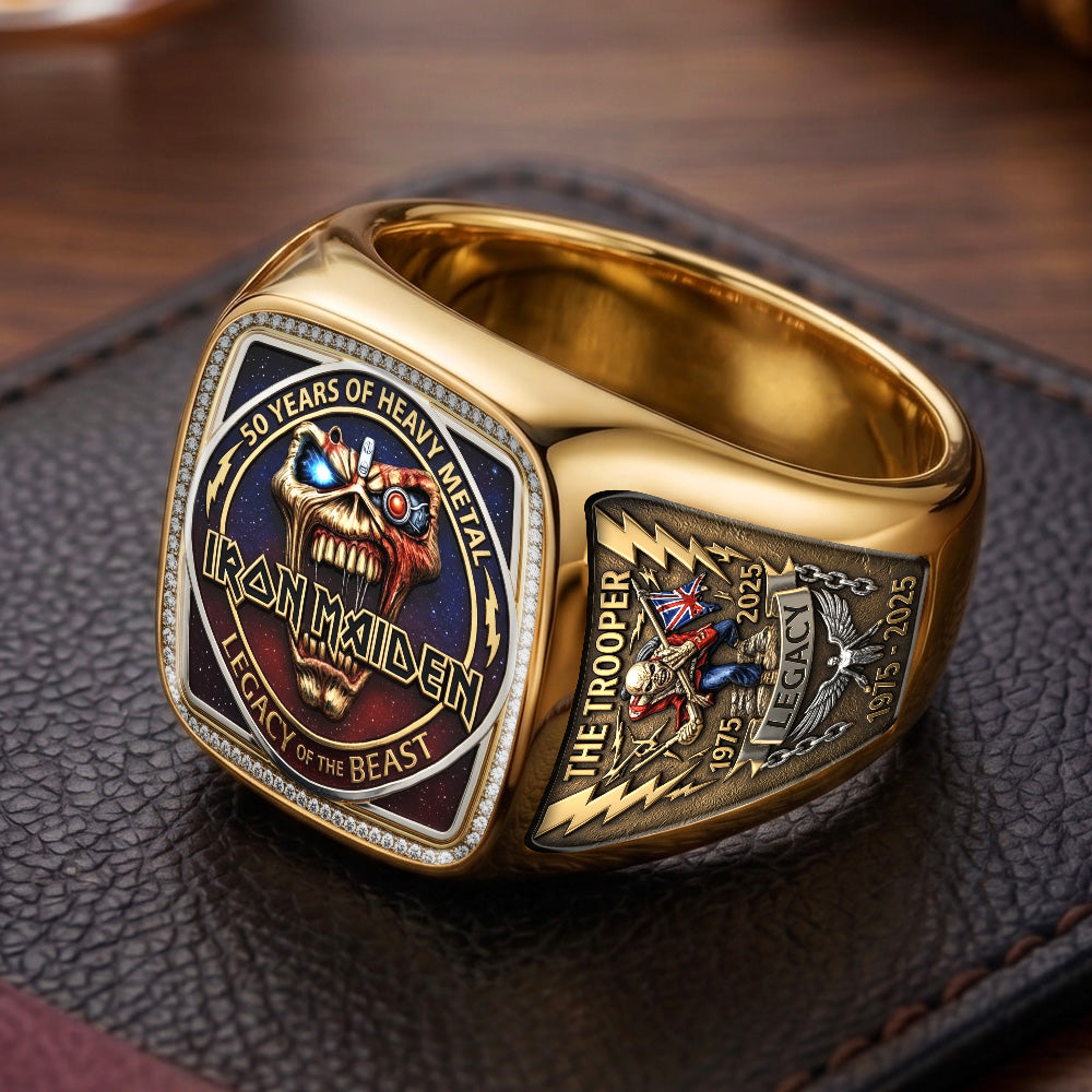 Iron Maiden 3D Engraved Ring – TMTHU7305