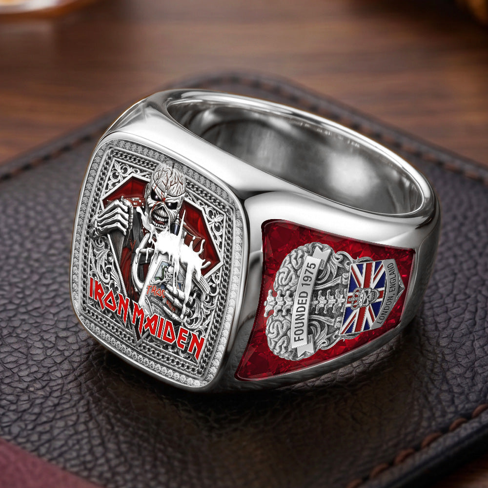 Iron Maiden 3D Engraved Ring – TMTHU7378