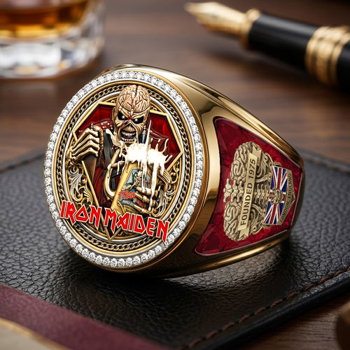Iron Maiden 3D Engraved Ring – TMTHU7378