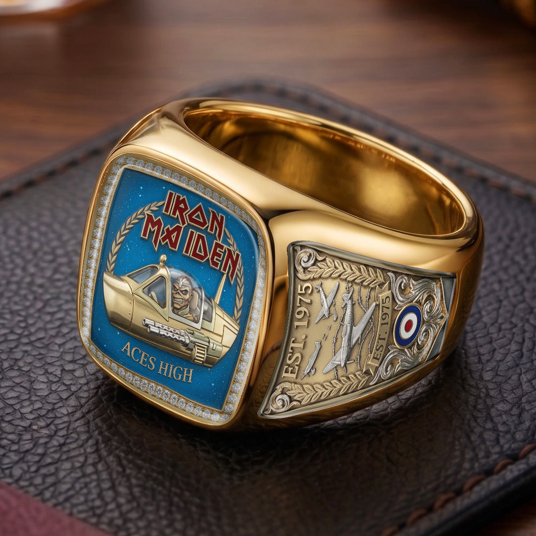 Iron Maiden 3D Engraved Ring – TMTHU7382