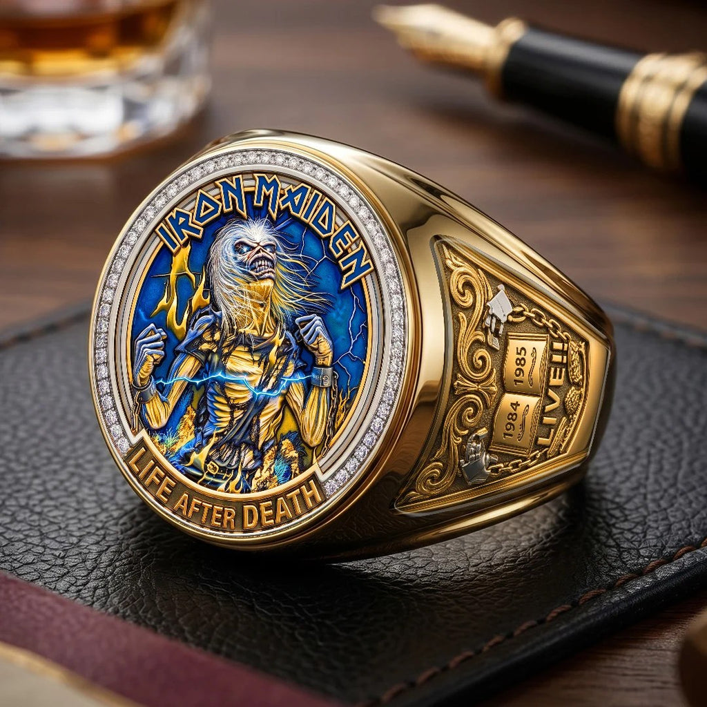 Iron Maiden 3D Engraved Ring – TMTHU9407