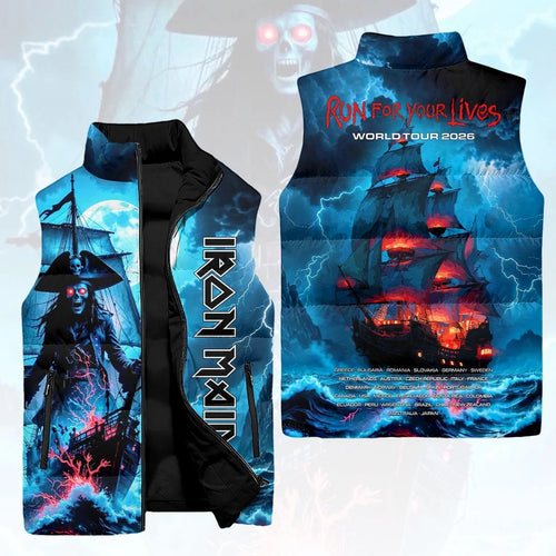 Iron Maiden 3D Sleeveless Down Jacket – HOATT21267