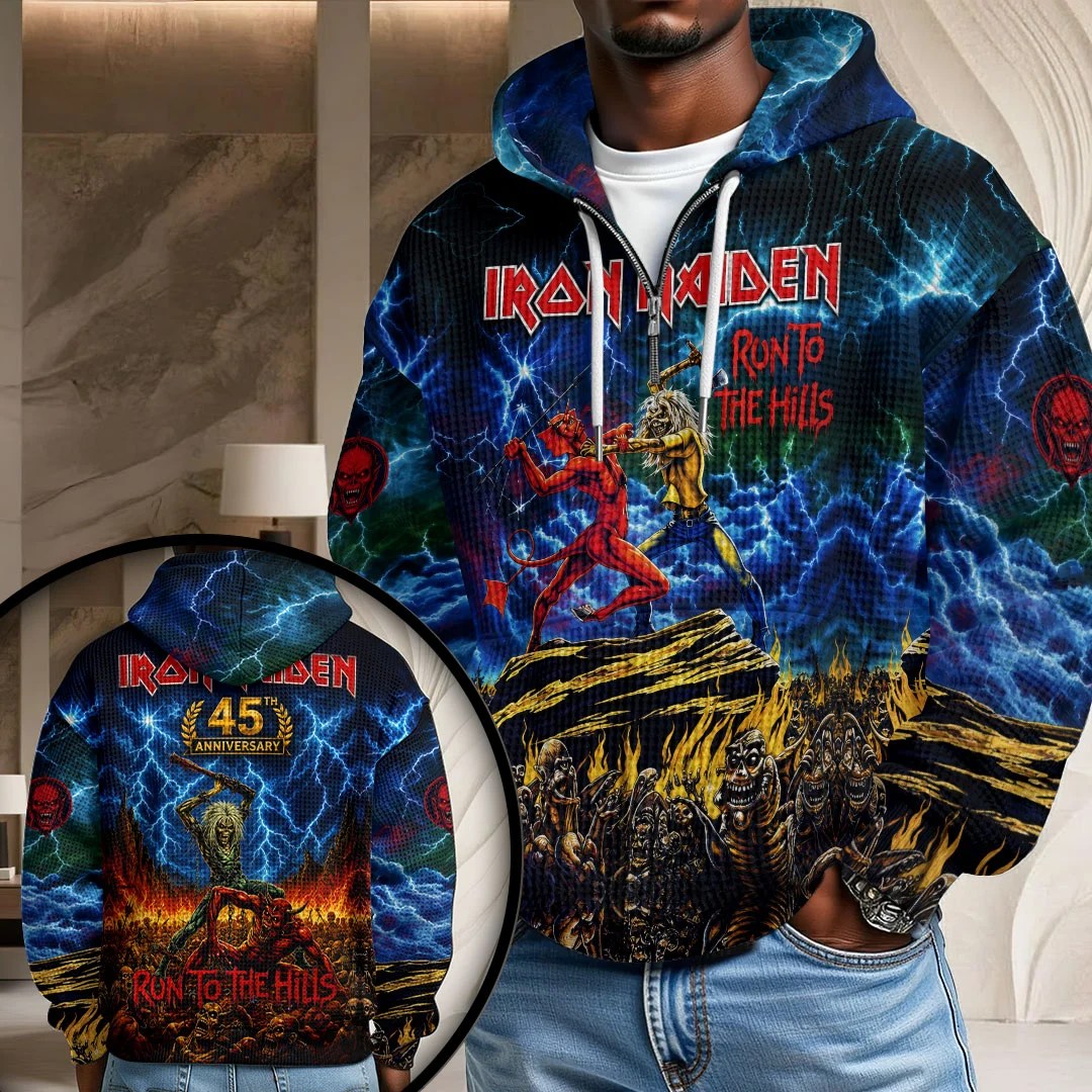 Iron Maiden 3D Unisex Waffle Hoodie – TMTHU9279