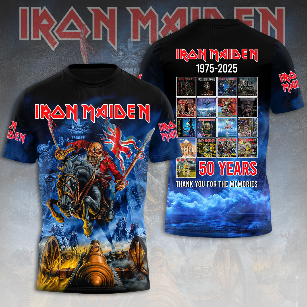 Iron Maiden 50th Anniversary 3D Apparel – HOATT14365