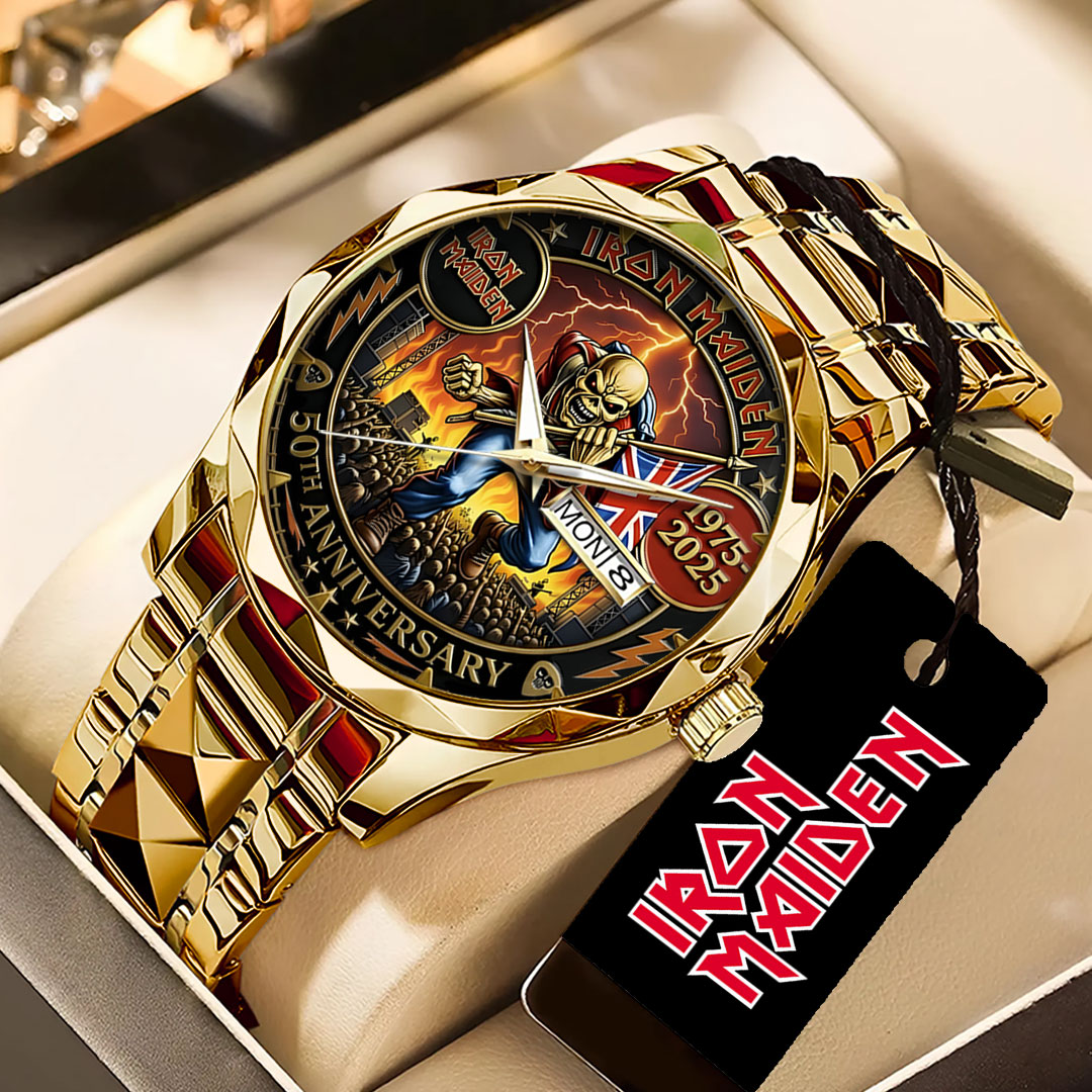 Iron Maiden 50th Anniversary Alloy Luxury Quartz Watch – TANTN19805