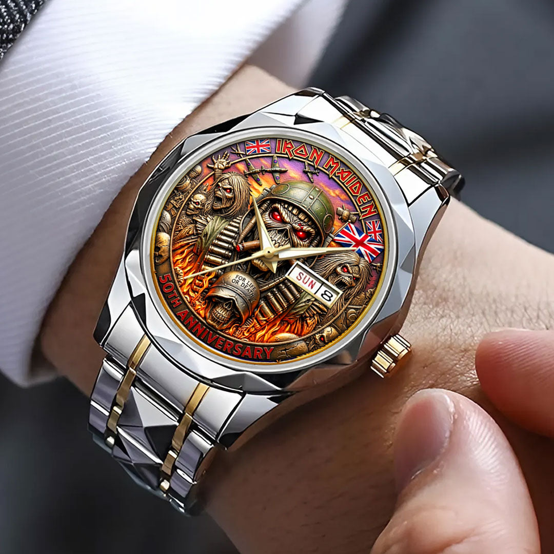 Iron Maiden Alloy Luxury Quartz Watch – HOATT19311