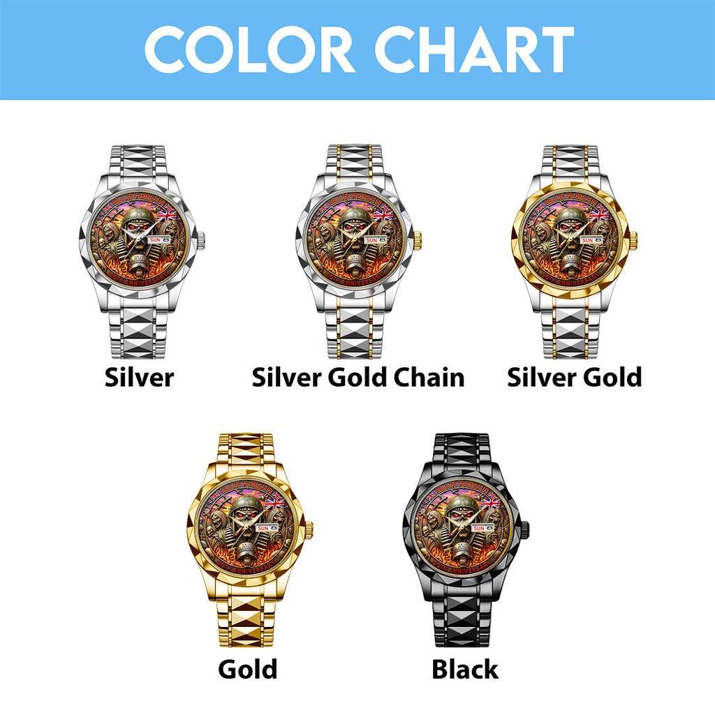 Iron Maiden Alloy Luxury Quartz Watch – HOATT19311
