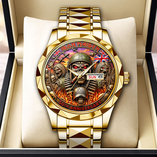 Iron Maiden Alloy Luxury Quartz Watch – HOATT19311