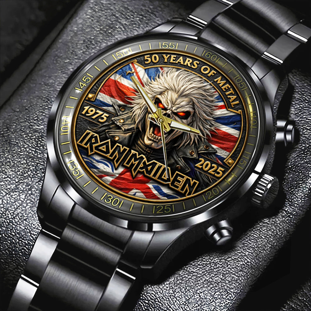 Iron Maiden Black Stainless Steel Watch – TMTHU5598