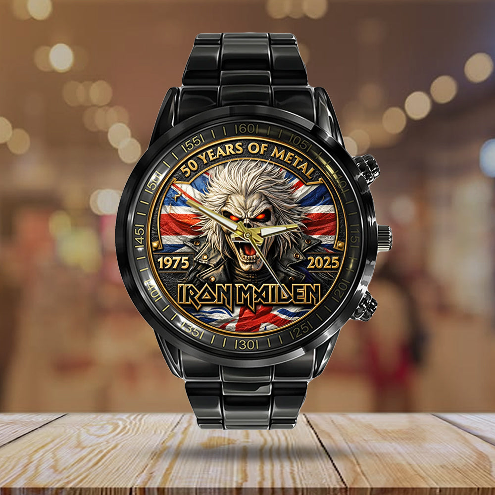 Iron Maiden Black Stainless Steel Watch – TMTHU5598