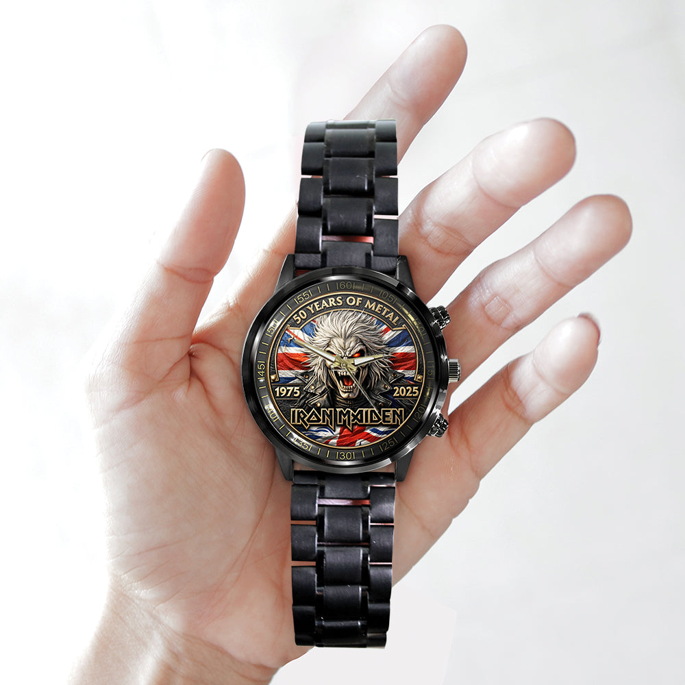 Iron Maiden Black Stainless Steel Watch – TMTHU5598