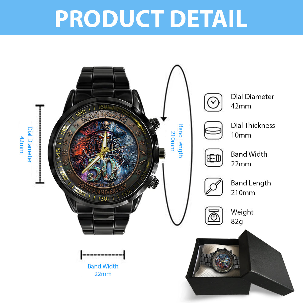Iron Maiden Black Stainless Steel Watch – TMTHU8087