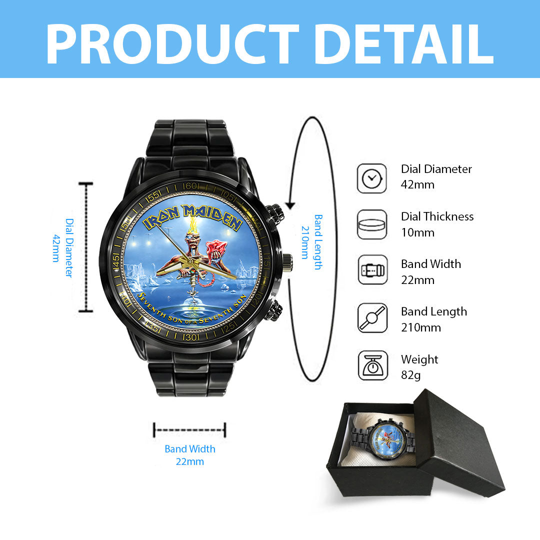 Iron Maiden Black Stainless Steel Watch – HOATT16292