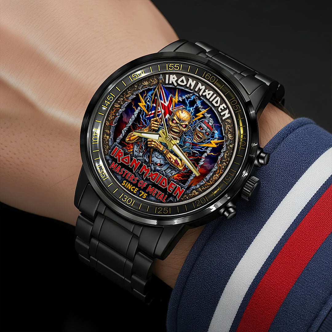 Iron Maiden Black Stainless Steel Watch – HOATT19310