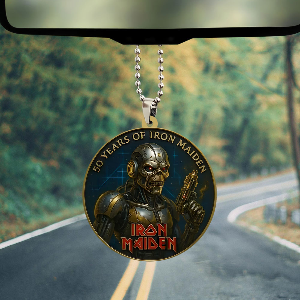 Iron Maiden Custom shape 2-sided Acrylic Car Ornament – TANTN 13514