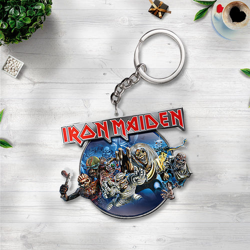 Iron Maiden Custom Shape 2-sided Keychain – TANTN16695