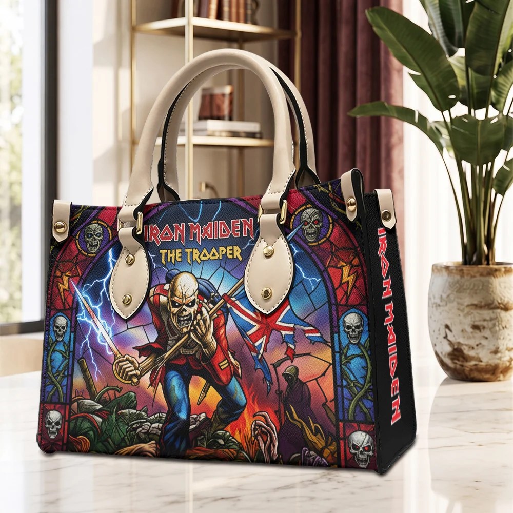 Iron Maiden Leather HandBag – TMTHU9920