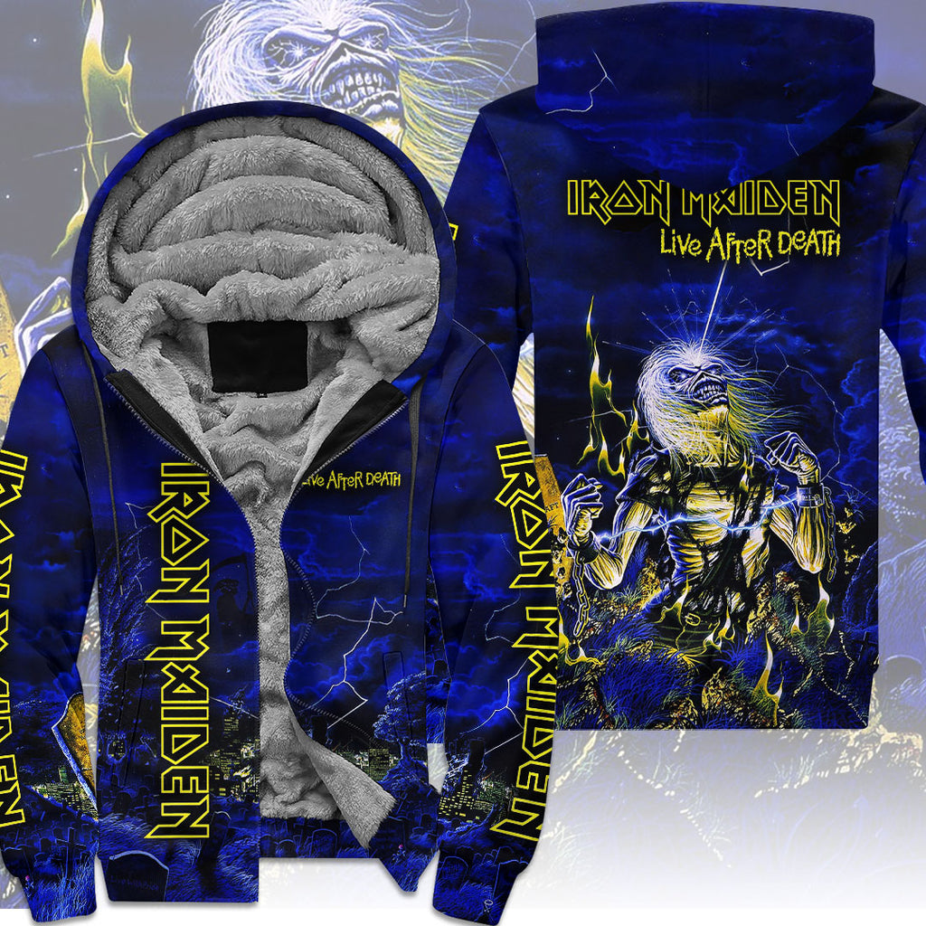 Iron Maiden Life After Death 3D Fleece Zip Hoodie – TMTHU7636