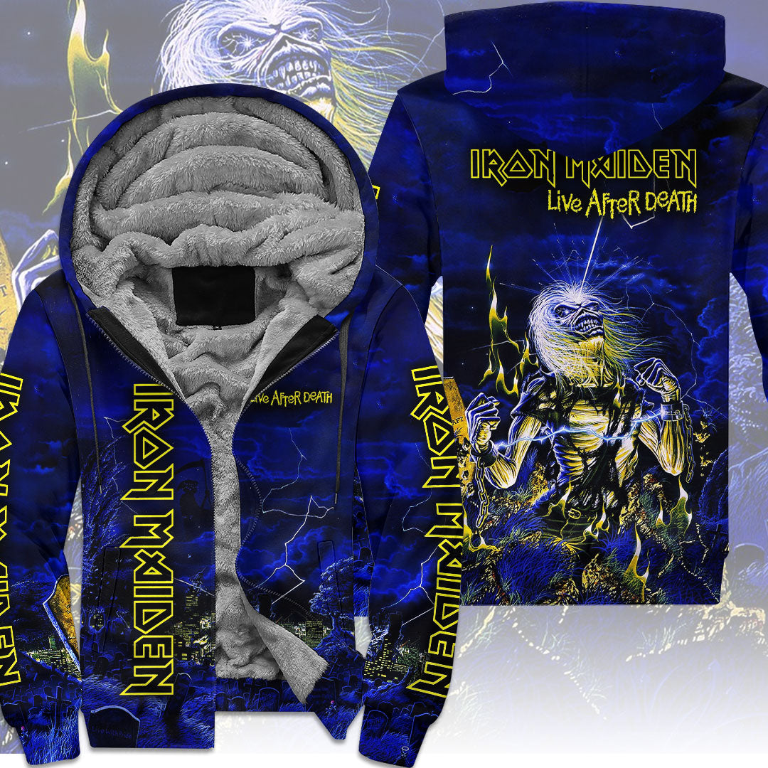 Iron Maiden Life After Death 3D Fleece Zip Hoodie – TMTHU7636