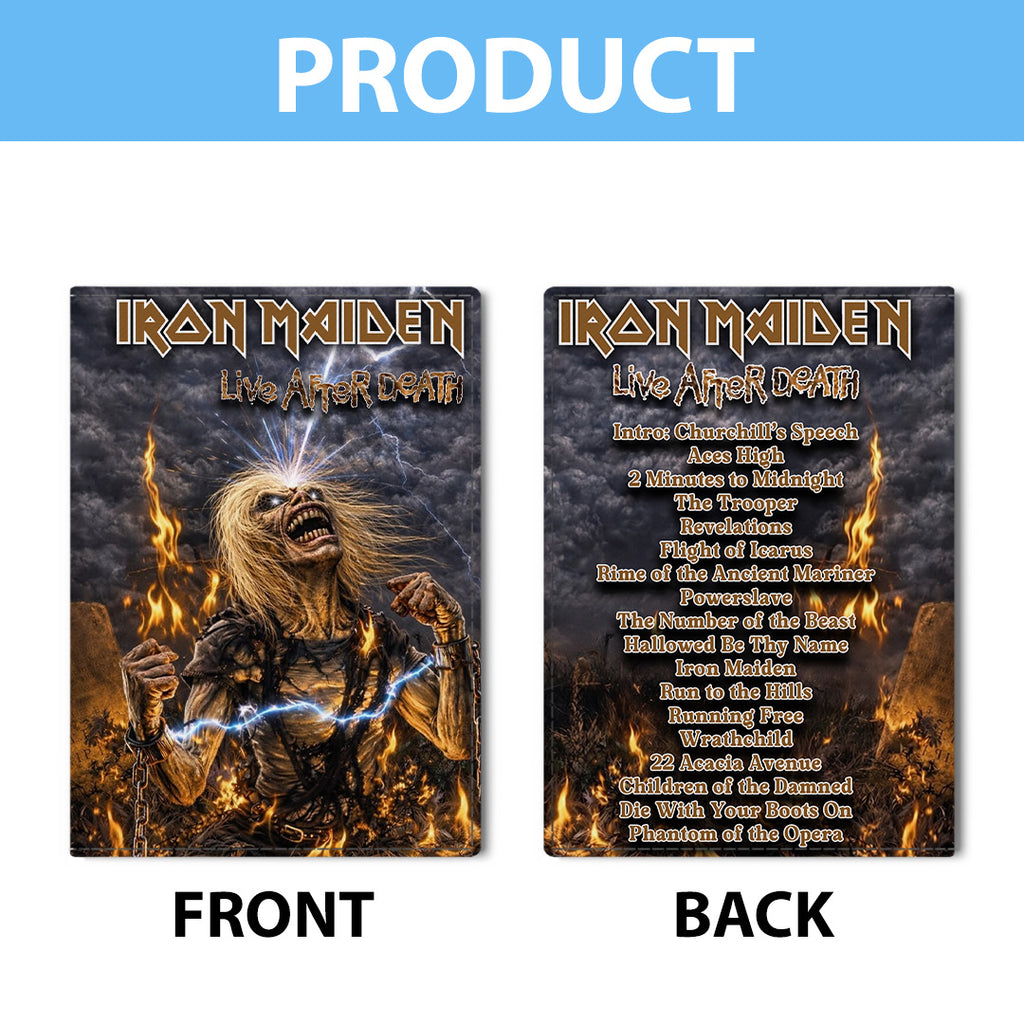 Iron Maiden Life After Death Leather Passport Cover – TMTHU6471