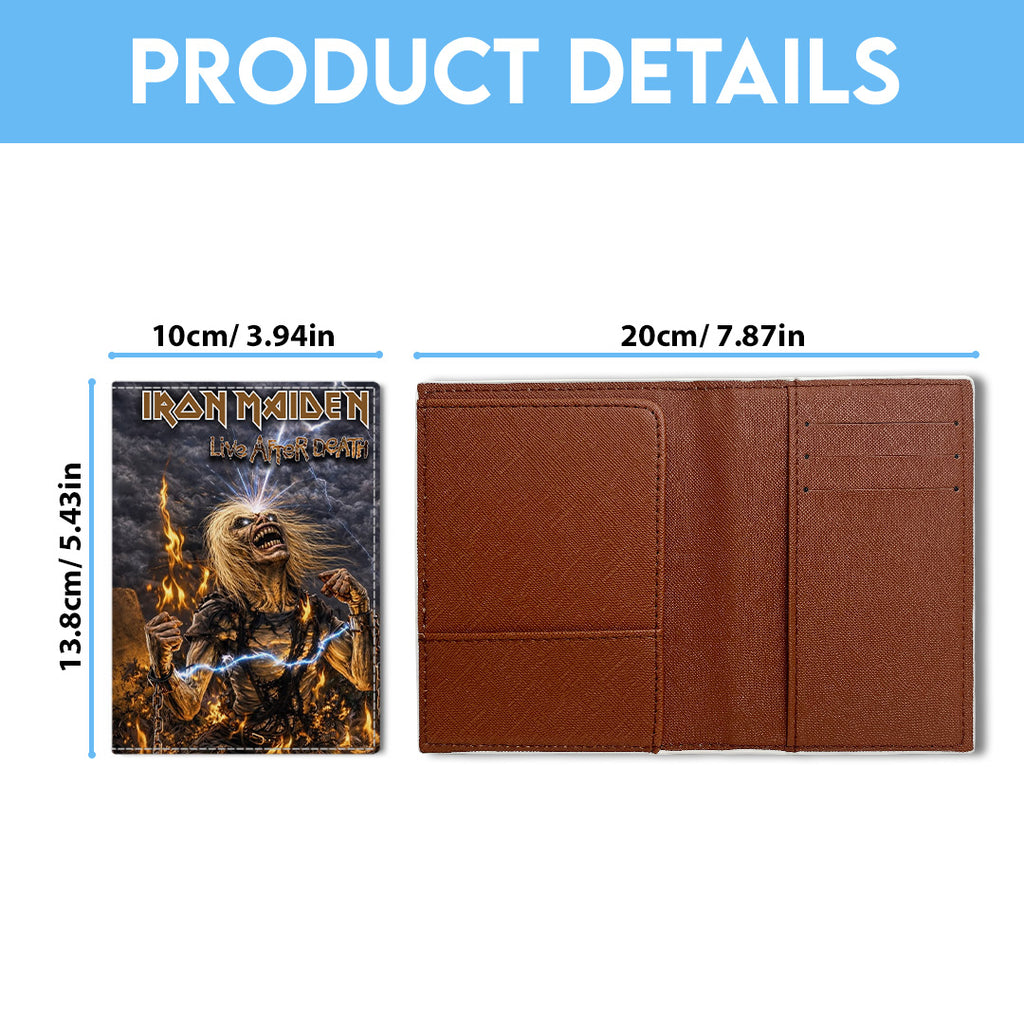 Iron Maiden Life After Death Leather Passport Cover – TMTHU6471