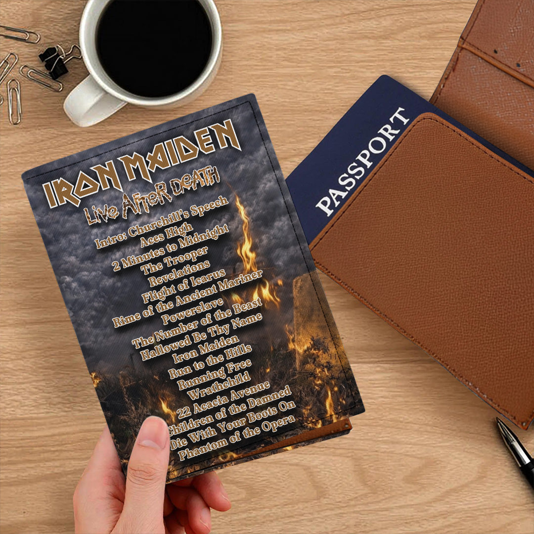 Iron Maiden Life After Death Leather Passport Cover – TMTHU6471