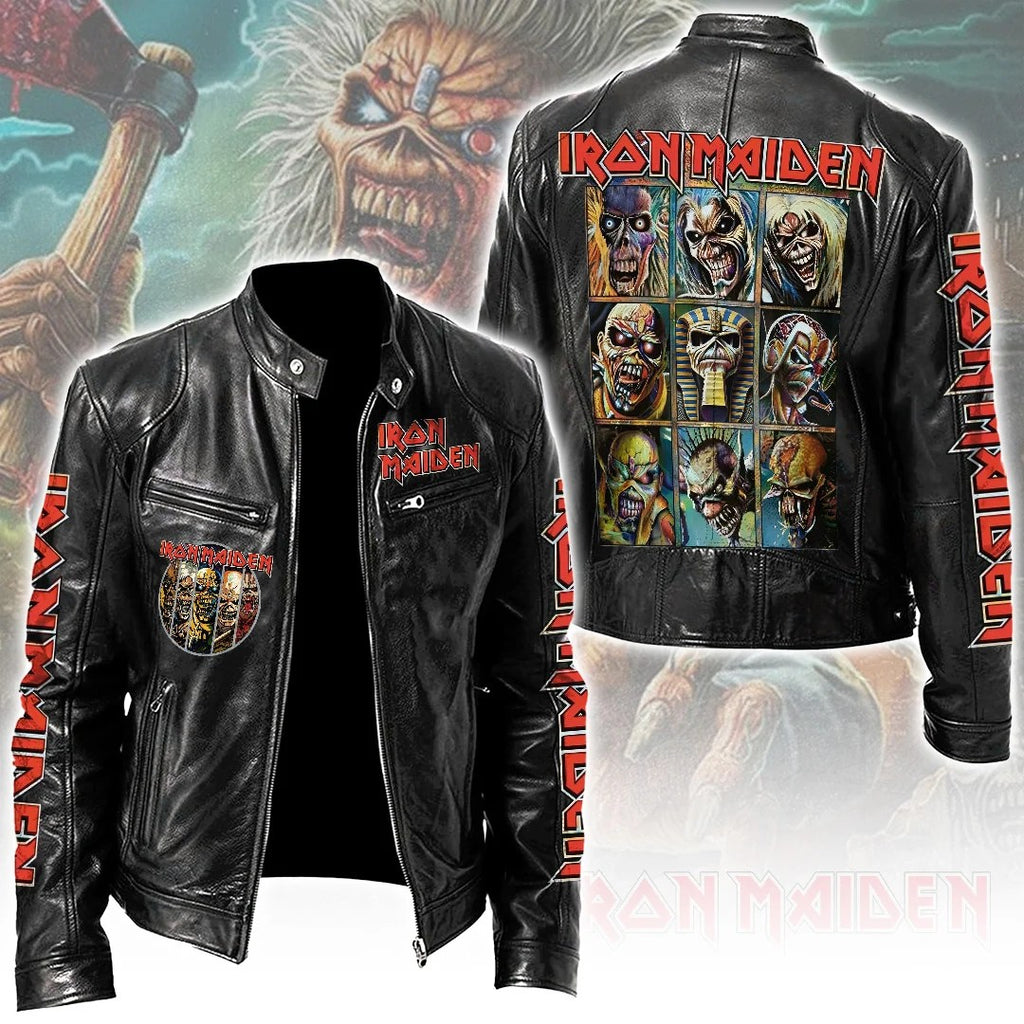 Iron Maiden Motorcycle Leather Jacket – MAITM15504