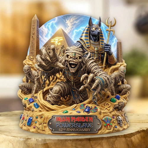 Iron Maiden: Powerslave 42nd Anniversary 2026 Custom Shape Acrylic Plaque – TMTHU6742